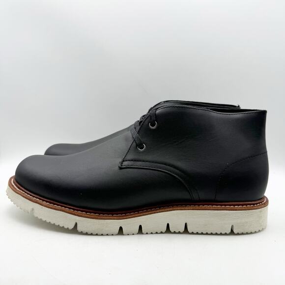 Georgia Boot Mens Small Batch Chukka Boots US 13 Wide EU 47 Black Leather SR EUC main image 11